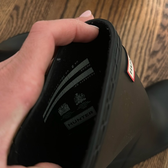 Kids Hunter Rainboots in Black Size 9 - Picture 4 of 6